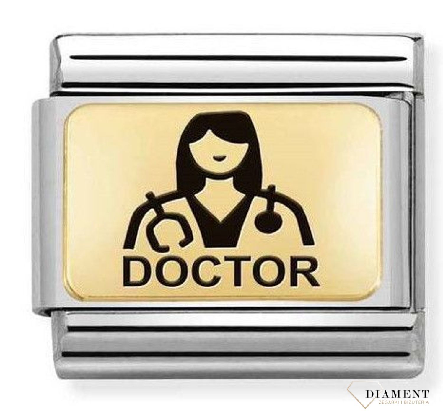 Nomination Link 18K zawieszka złoto 'Lekarka' 030166 15 ✓ Zawieszki Nomination ✓ Wyjątkowy prezent ✓ Nomination ✓ Bransoletka Nomination ✓ Bransoletka ze stali ✓ Gwarancja najniższej ceny ✓ Zapraszamy!.jpg